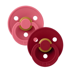 BIBS Colour sut - 2 pack Coral/Ruby str. 2