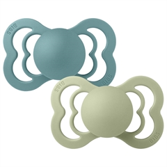 BIBS Supreme sut - 2 pack Island Sea/Sage str. 2 - Silicone