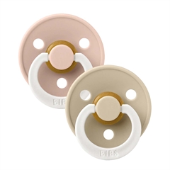 BIBS Colour GLOW sut - 2 pack Blush/Vanilla str. 2